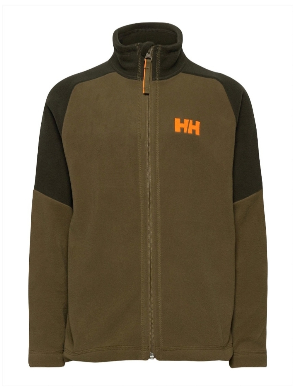 Helly Hansen Kids' Daybreaker 2.0 Fleece Jacket in olive green with black Size 8